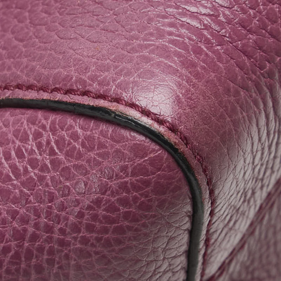 GUCCI Purple Leather Shoulder Bag - Picture 5 of 12